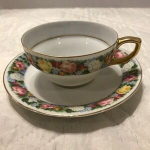 Vintage PMR Bavaria Jaeger Co tea cup and saucer